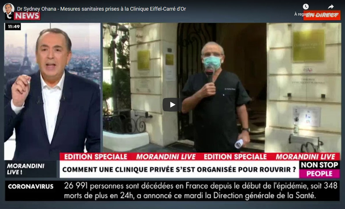 Mesures sanitaires prises pour votre protection